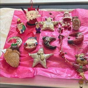 Festive Christmas Ornaments Set